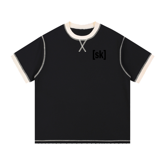 I DONT SLEEP I DREAM Contrast-Stitched Cotton T-Shirt